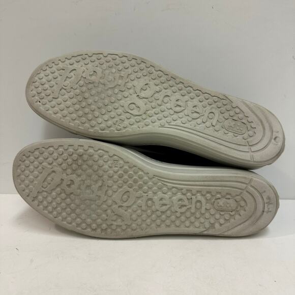 VERY GOOD Paul Green Newport Leather Sneaker Black Calf UK 8.5 / US 10 - Picture 10 of 11